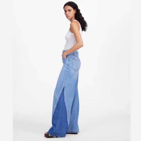 NWOT Wide-Sweep Jeans in Parson Wash: Airy Denim Edition sz33 - Picture 2 of 8